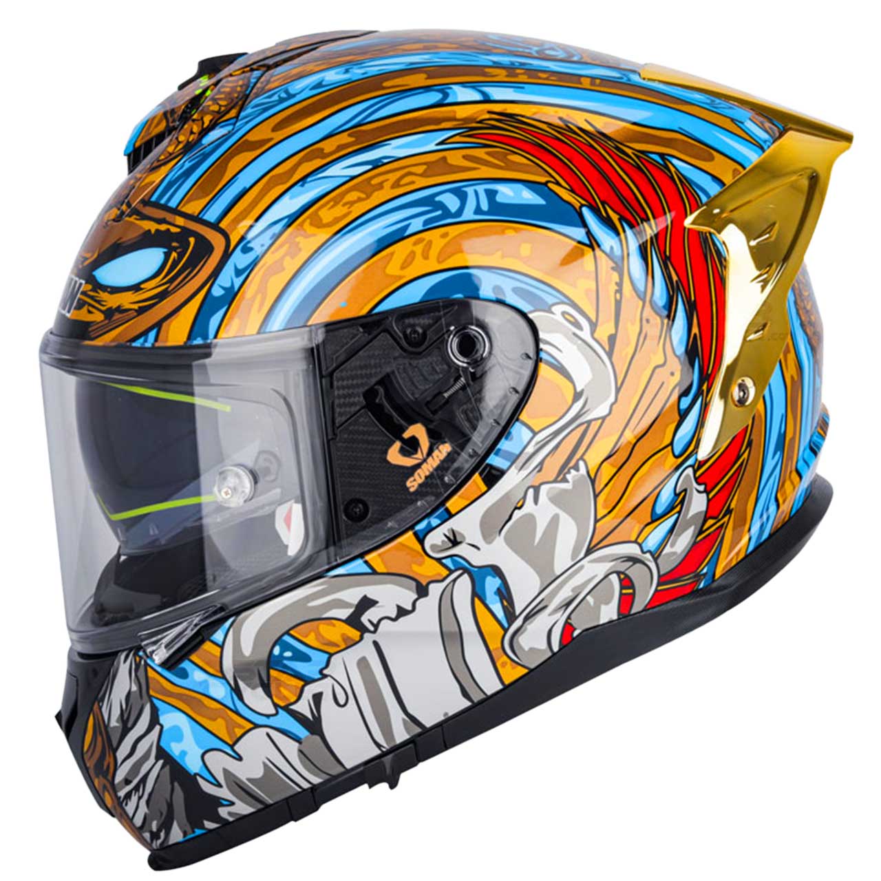 کیفیت کلاه کاسکت فک ثابت سومان 961 مدل SNAKE