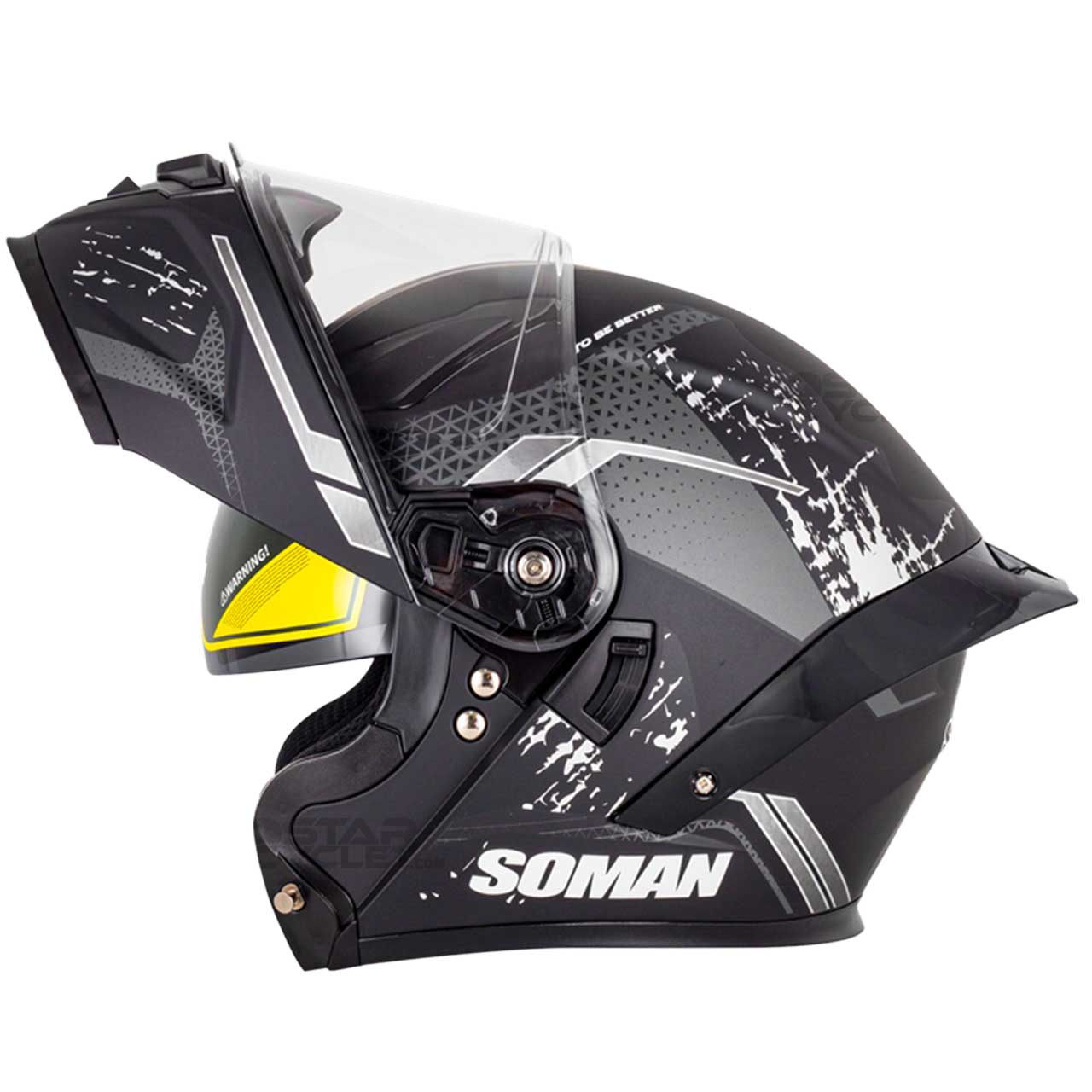 بررسی کلاه کاسکت فک متحرک سومان مدل F2 MT BLACK SHADOW