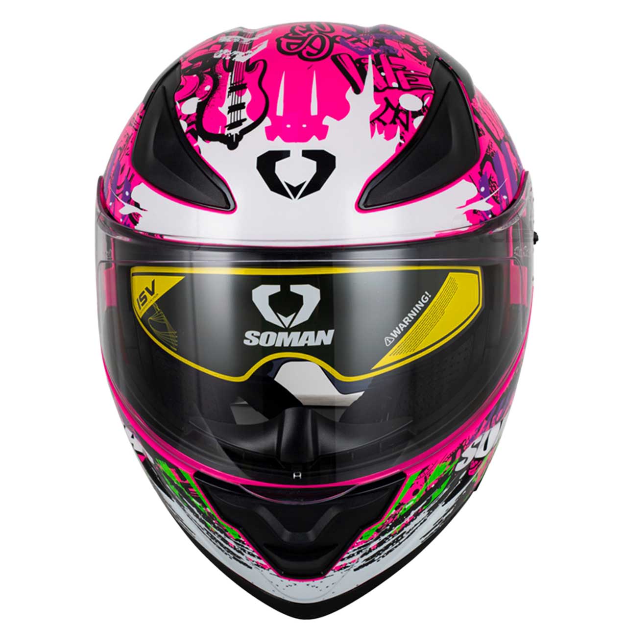 کیفیت کلاه کاسکت فک متحرک سومان مدل F2 PINK SPARK