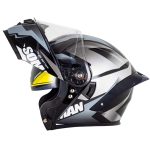 کیفیت کلاه کاسکت فک متحرک سومان مدل F2 SILVER GREY