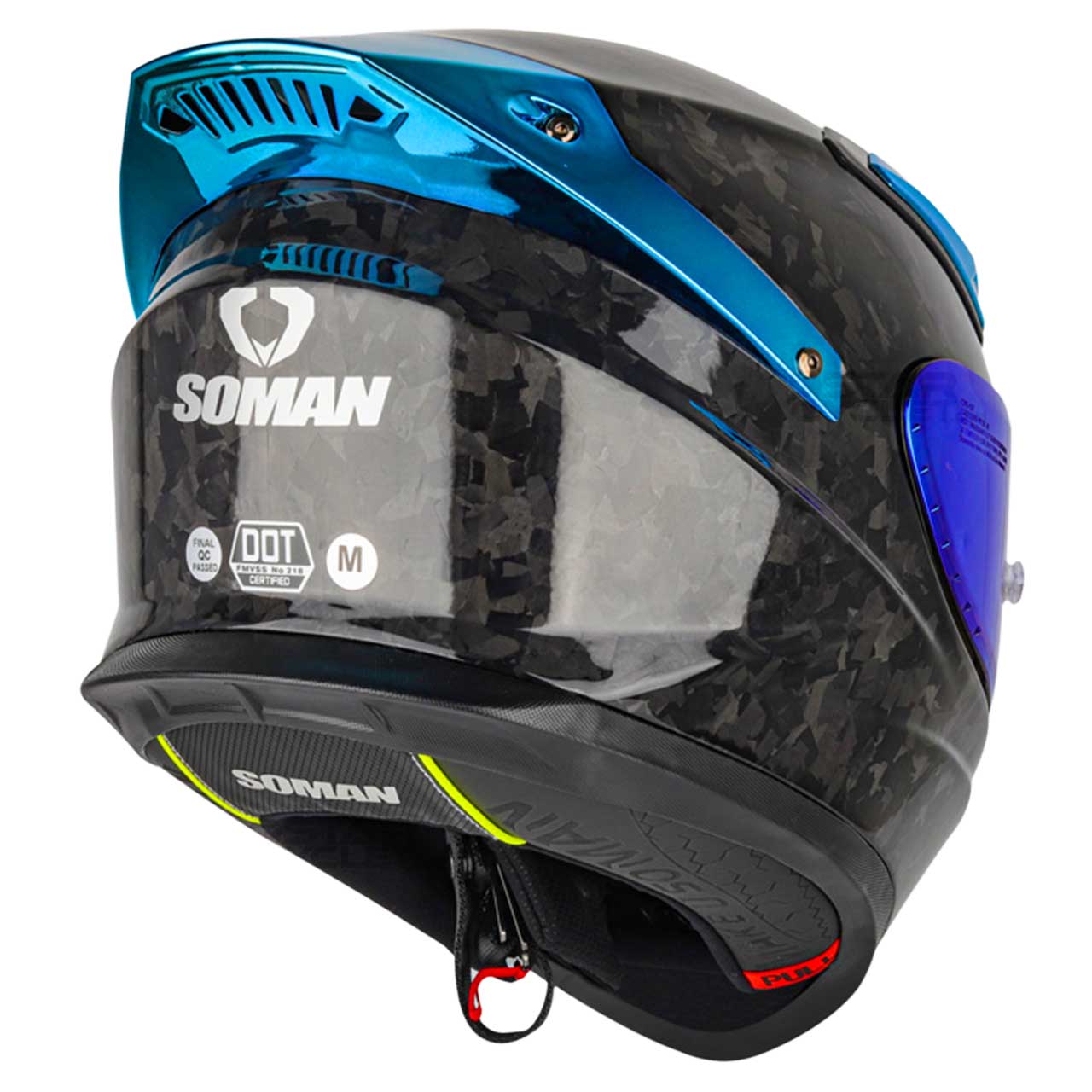 کیفیت کلاه کاسکت فک ثابت سومان مدل X8 LEOPARD BLUE