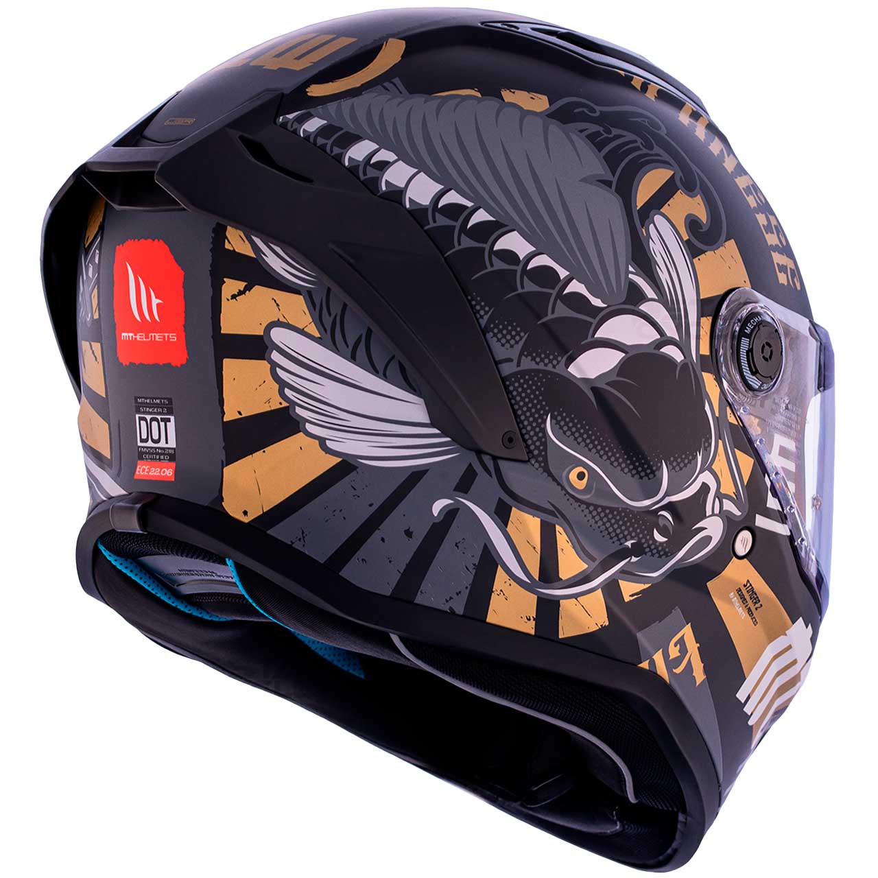 عکس کلاه کاسکت فک ثابت MT مدل Stinger B9