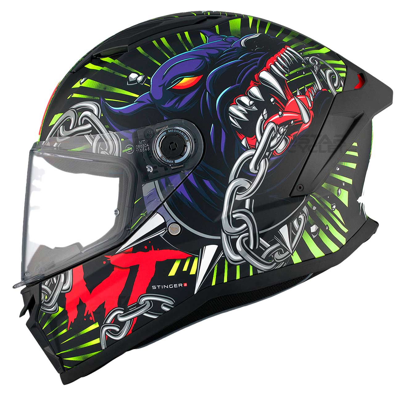 کیفیت کلاه کاسکت فک ثابت MT مدل STINGER A3