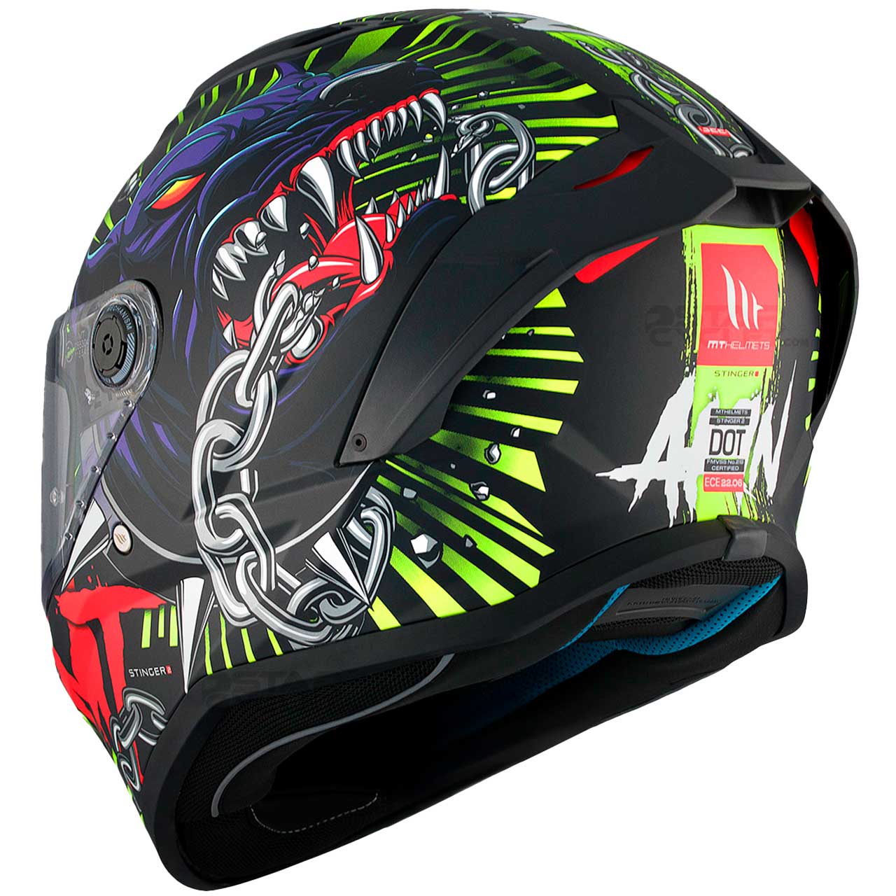 بررسی کلاه کاسکت فک ثابت MT مدل STINGER A3