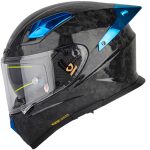 خرید کلاه کاسکت فک ثابت سومان مدل X8 LEOPARD BLUE