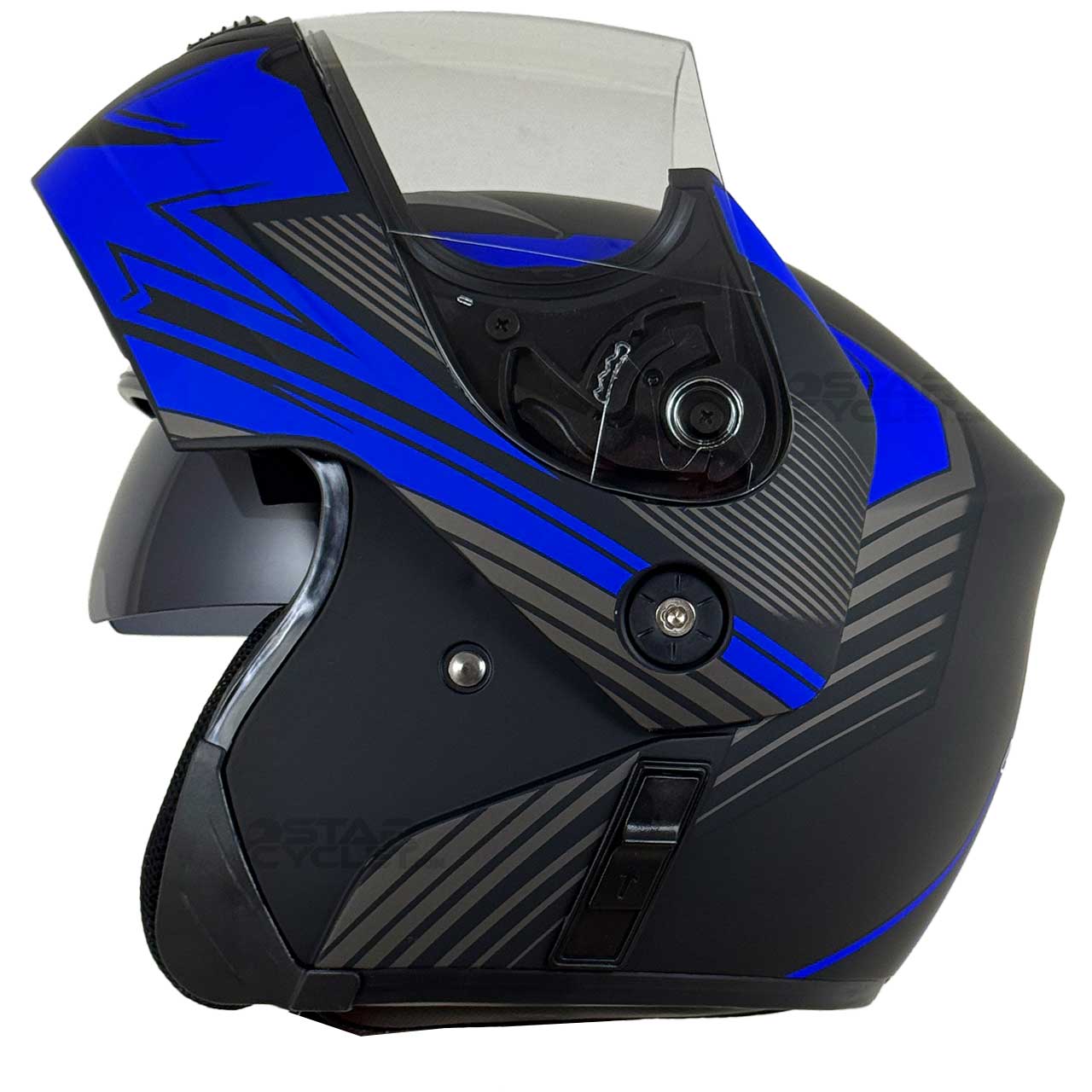 بررسی کلاه کاسکت فک متحرک DA1 مدل 102 MT BLUE