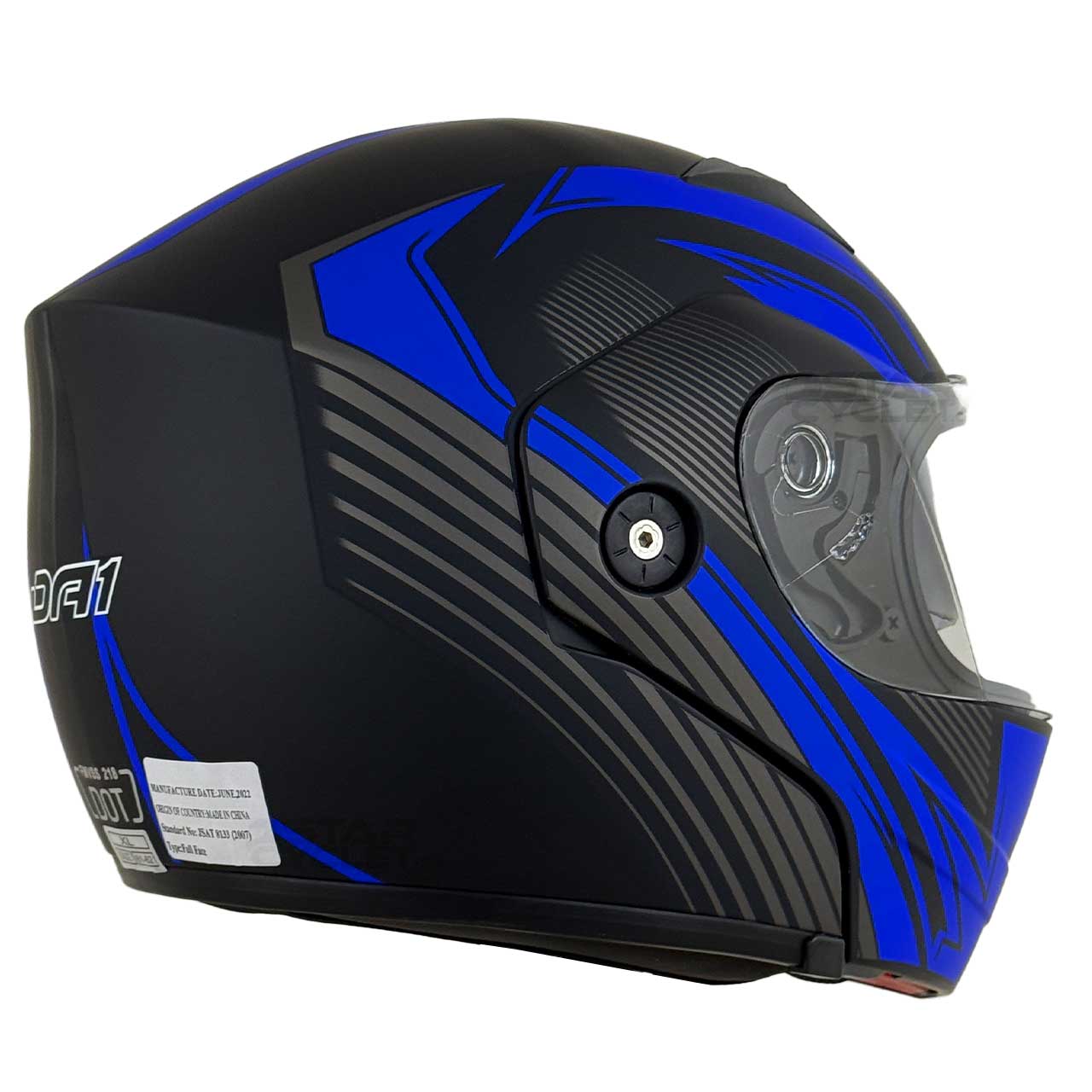 وزن کلاه کاسکت فک متحرک DA1 مدل 102 MT BLUE