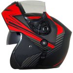 بررسی کلاه کاسکت فک متحرک DA1 مدل 102 MT RED