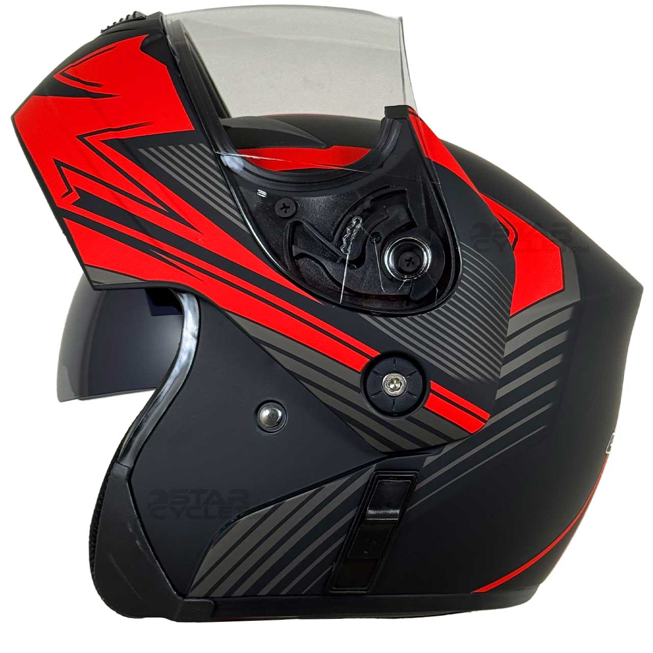 بررسی کلاه کاسکت فک متحرک DA1 مدل 102 MT RED