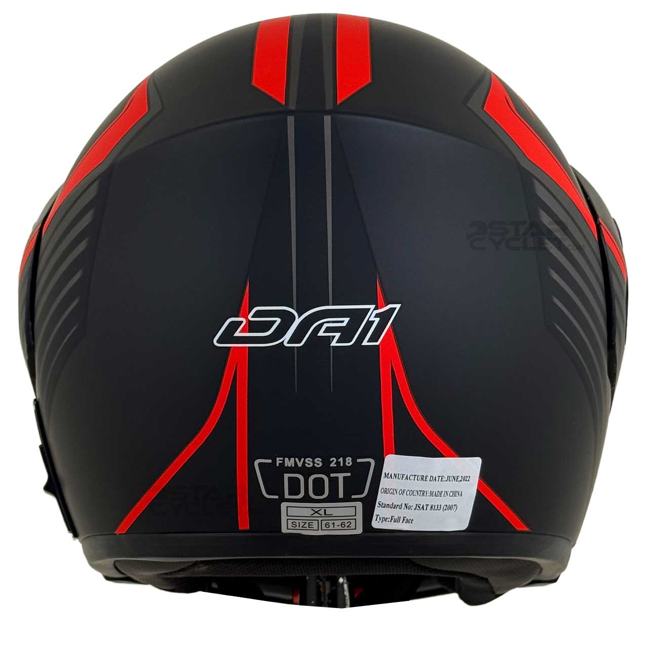 عکس کلاه کاسکت فک متحرک DA1 مدل 102 MT RED