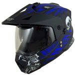 خرید کلاه کاسکت اندرو DA1 مدل 202 BLUE SKULL