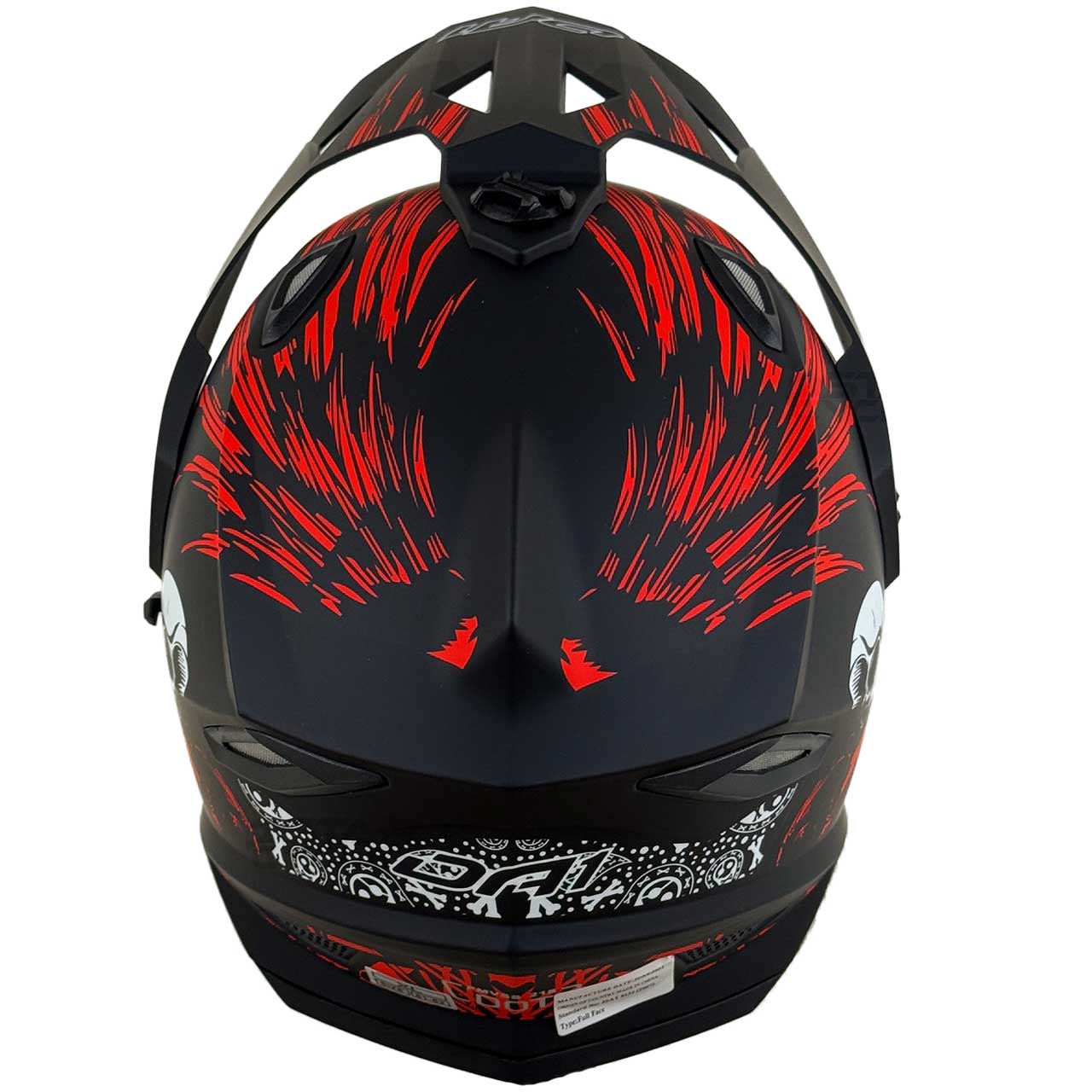 قیمت کلاه کاسکت اندرو DA1 مدل 202 RED SKULL