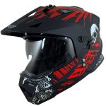 خرید کلاه کاسکت اندرو DA1 مدل 202 RED SKULL