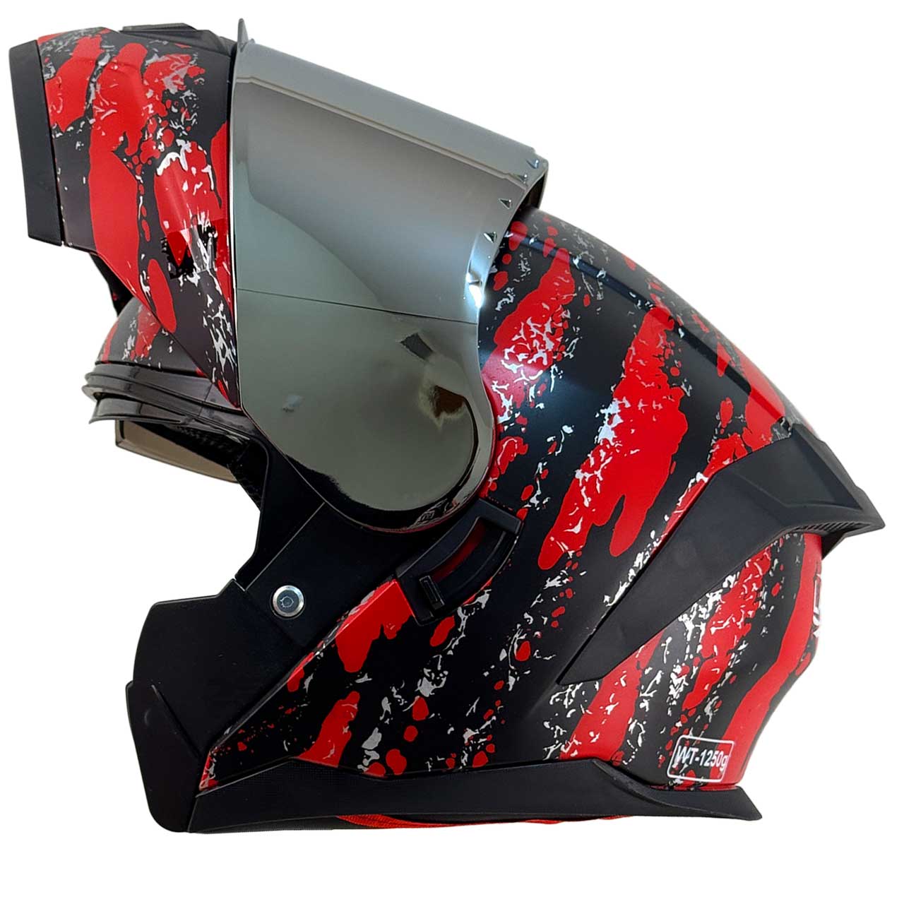 وزن کلاه کاسکت فک متحرک LAVOUS مدل RED ZBRA