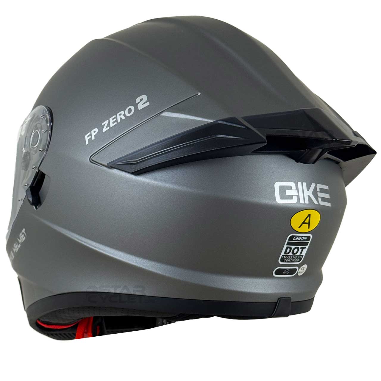 رنگ کلاه کاسکت فک ثابت QIKE مدل ZIRO TITANIUM