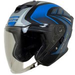 خرید کلاه کاسکت بدون فک QIKE مدل FLASH BLUE