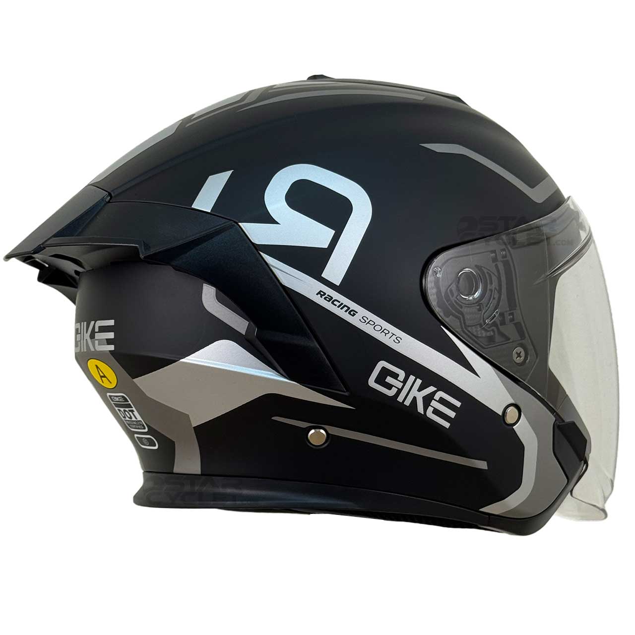 وزن کلاه کاسکت بدون فک QIKE مدل RACE SILVER