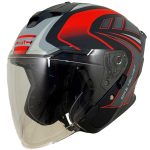 خرید کلاه کاسکت بدون فک QIKE مدل FLASH RED