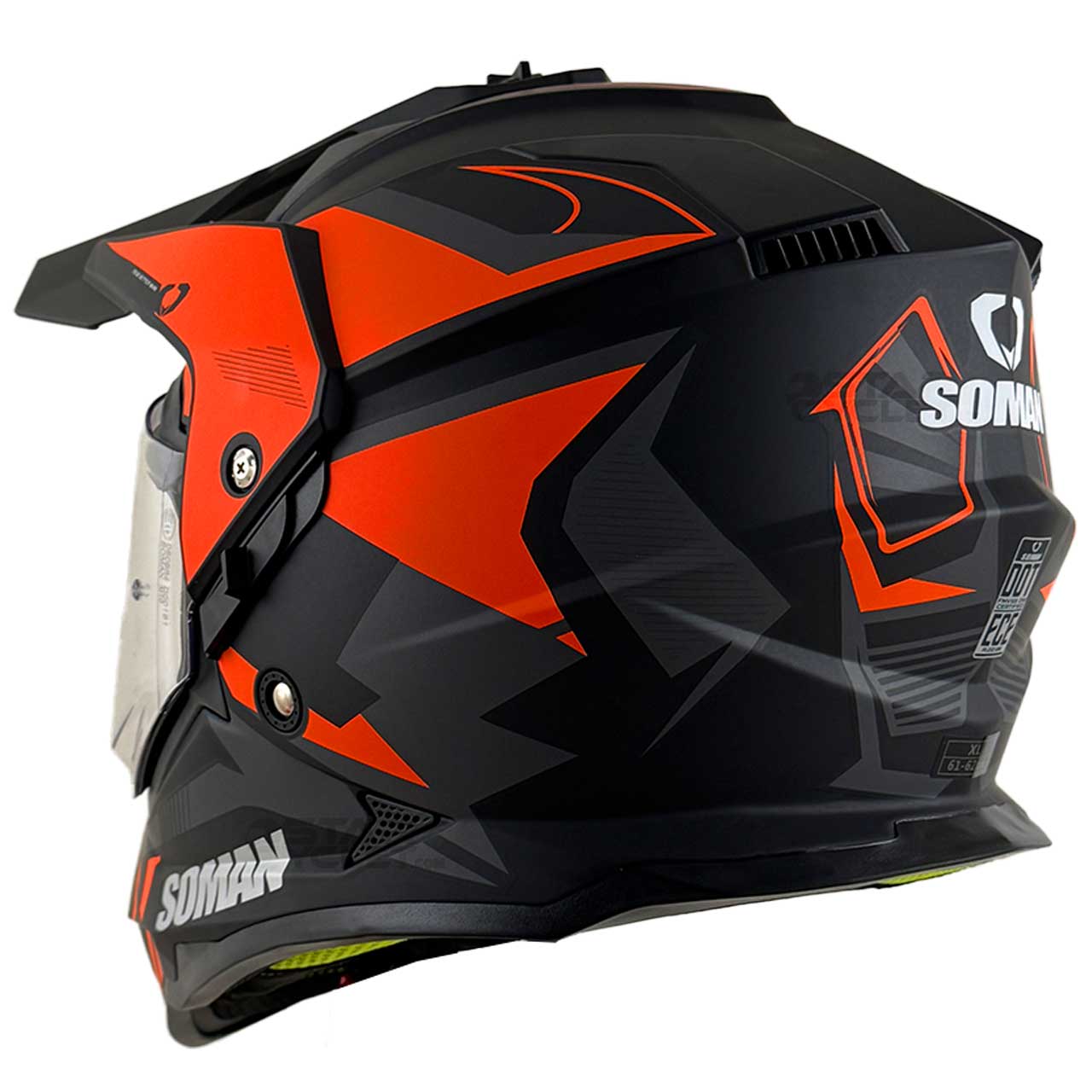 کیفیت کلاه کاسکت سومان مدل M10-MAT ORANGE