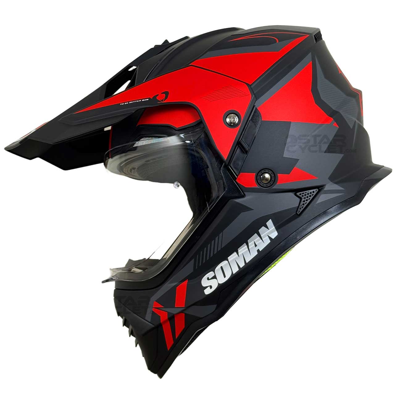 بررسی کلاه کاسکت سومان مدل M10-MAT RED