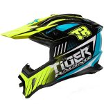 خرید کلاه کاسکت کراسی TIGER مدل H637 GREEN BLU