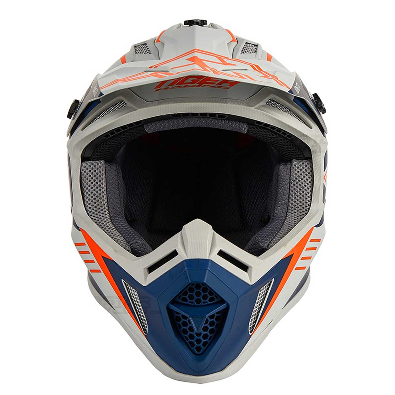 قیمت کلاه کاسکت کراسی TIGER مدل H637 BLU ORNGE