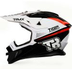 خرید کلاه کاسکت کراسی TIGER مدل H637 BLK WHTE