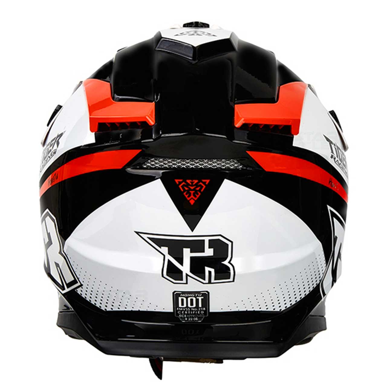 وزن کلاه کاسکت کراسی TIGER مدل H637 BLK WHTE