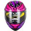 وزن کلاه کاسکت فک متحرک SOMAN مدل F2 GLOSS-BLACK-PURPLE-PINK-SPIDER