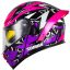 خرید کلاه کاسکت فک متحرک SOMAN مدل F2 GLOSS-BLACK-PURPLE-PINK-SPIDER