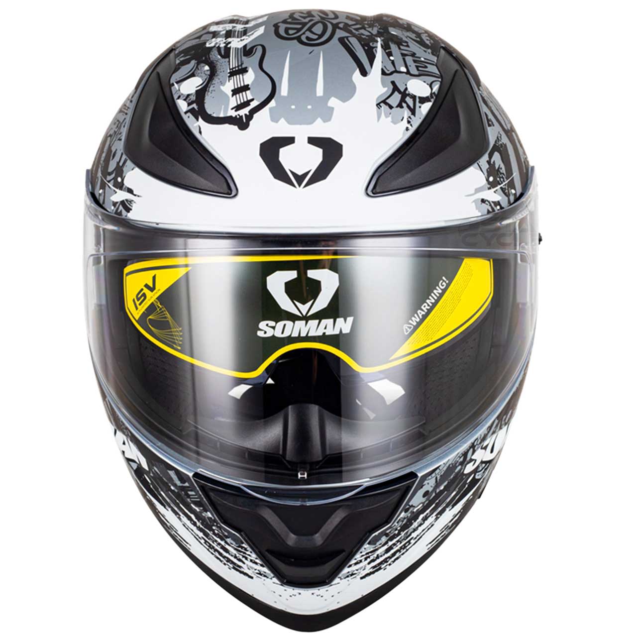 بررسی کلاه کاسکت فک متحرک SOMAN مدل F2 MATT-BLACK-SILVER-SPARK