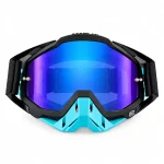 عینک کراسی 100% مدل 200 مناسب برای انواع کلاه کراس BLACK BLUE