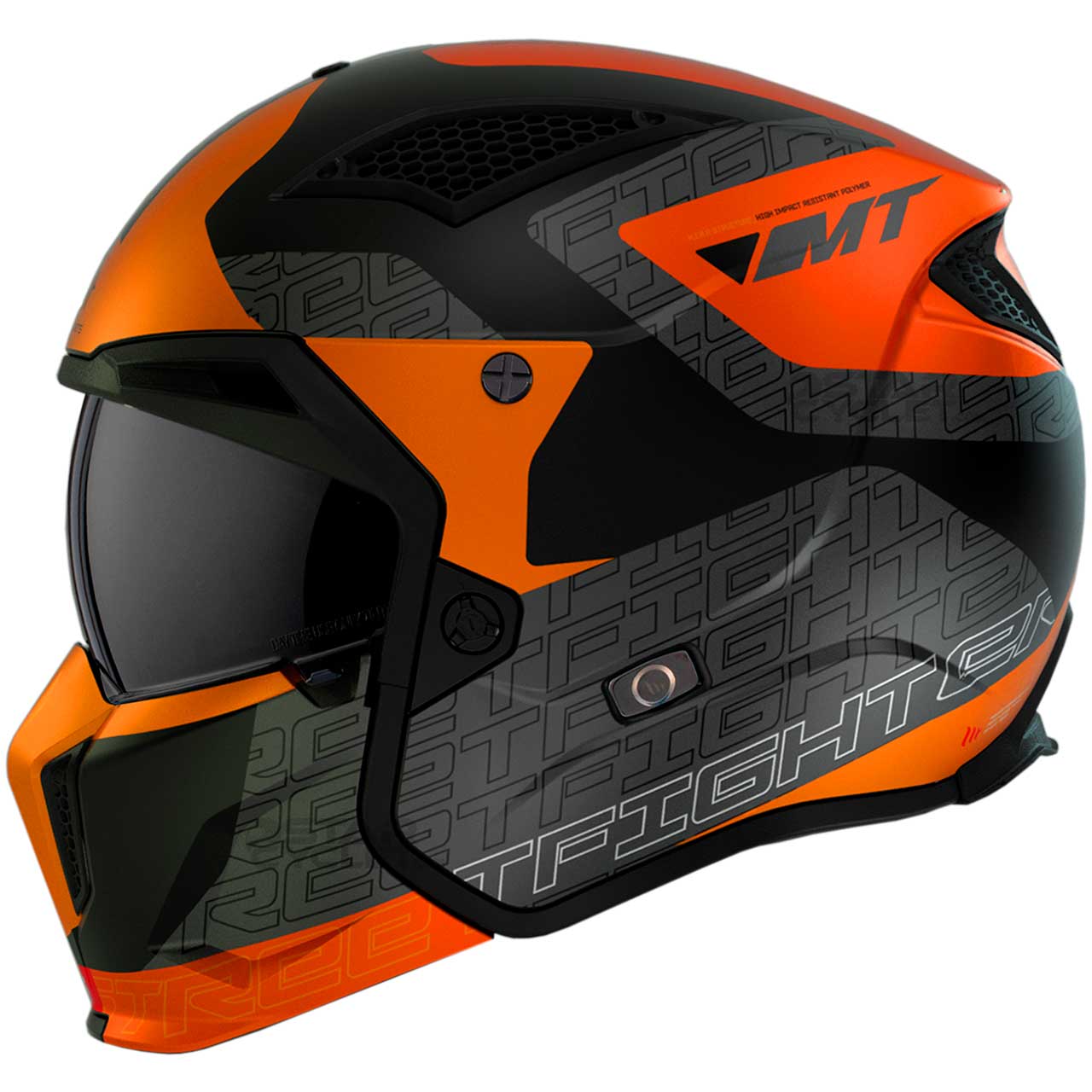 بررسی کلاه کاسکت فک جدا MT مدل STREET BLACK-ORANGE-MATT