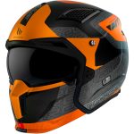 خرید کلاه کاسکت فک جدا MT مدل STREET BLACK-ORANGE-MATT