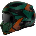 بررسی کلاه کاسکت فک جدا MT مدل STREET FIGHTER GREEN-BROWN-GLOSS