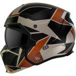 بررسی کلاه کاسکت فک جدا MT مدل STREET FIGHTER BLACK-CREAM-MATT