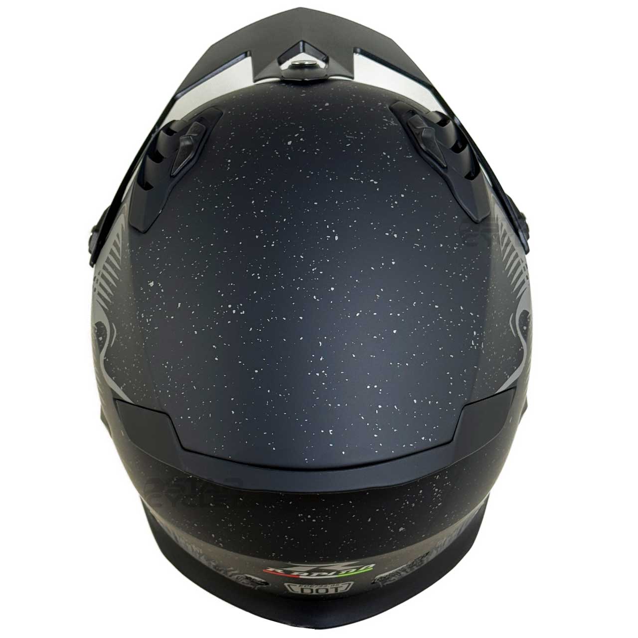 عکس کلاه کاسکت فک جدا RAPIDO مدل 890 BLACK-MATT-GREY 1#A