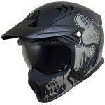 خرید کلاه کاسکت فک جدا RAPIDO مدل 890 BLACK-MATT-GREY 1#A