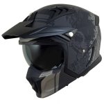 خرید کلاه کاسکت فک جدا RAPIDO مدل 890 MATT-GRAY-BLACK 5#A