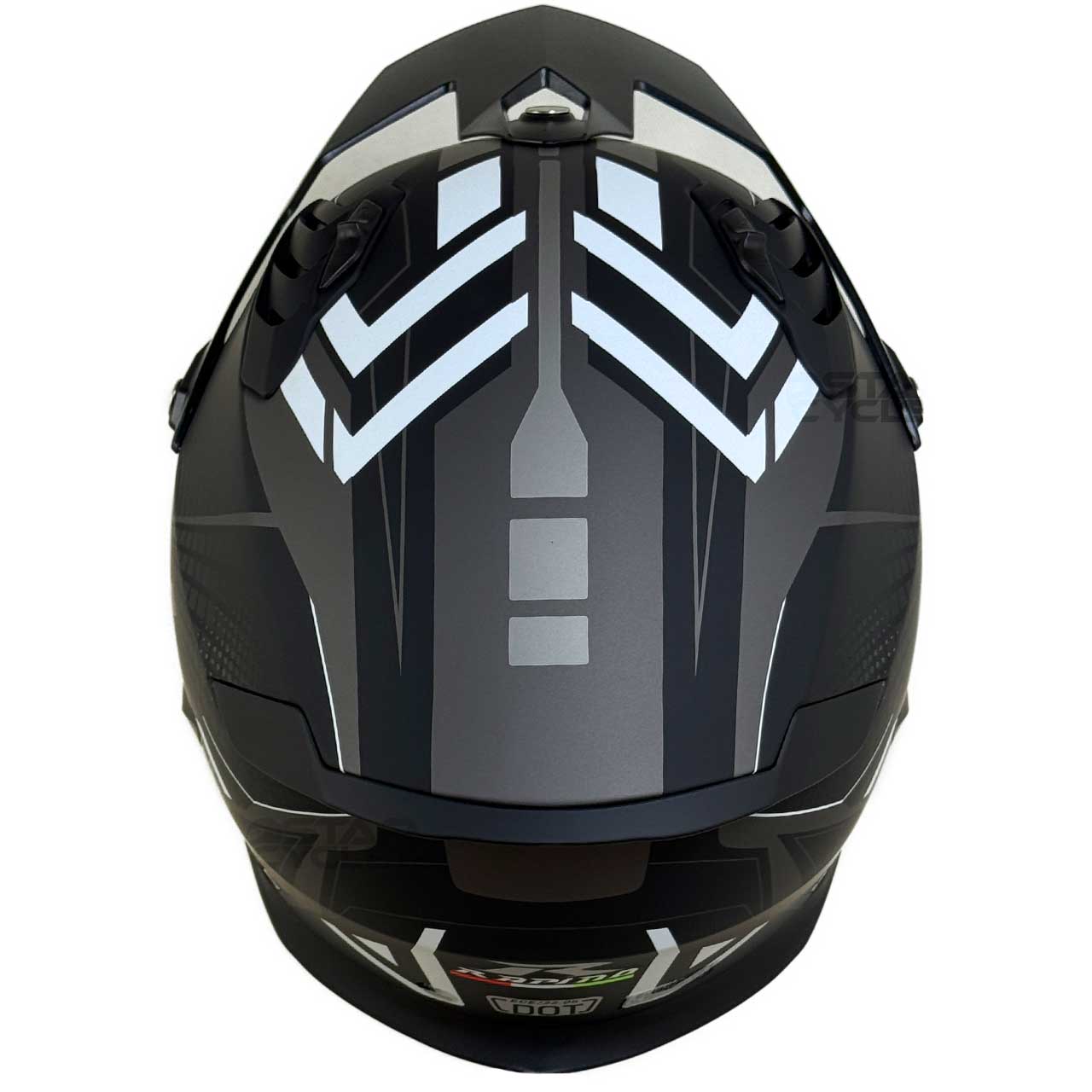 جنس کلاه کاسکت فک جدا RAPIDO مدل 890 MATT-BLACK-GRAY 6#E