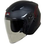 خرید کلاه کاسکت بدون فک REDLINE مدل MATT-BLACK-RED-Graphics 956-8