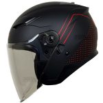 بررسی کلاه کاسکت بدون فک REDLINE مدل MATT-BLACK-RED-Graphics 956-8
