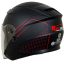 عکس کلاه کاسکت بدون فک REDLINE مدل MATT-BLACK-RED-Graphics 956-8