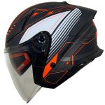 بررسی کلاه کاسکت بدون فک REDLINE مدل MATT-BLACK-RED-prelude 965-4