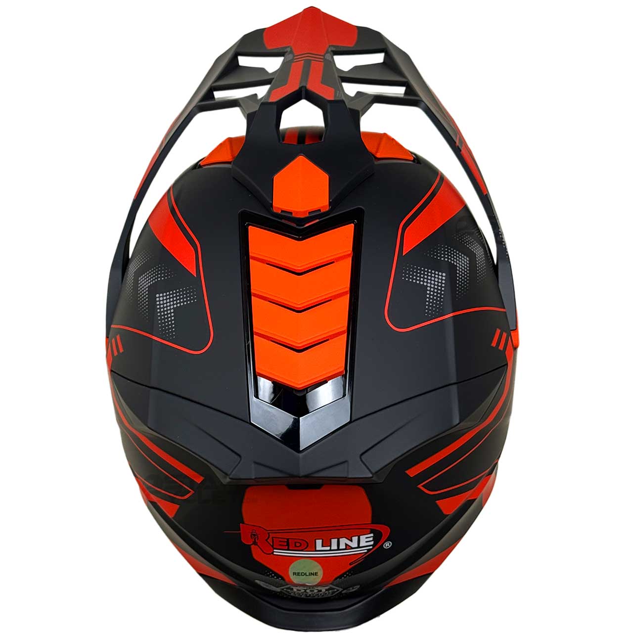 عکس کلاه کاسکت ادونچر REDLINE مدل MATT-BLACK-Red-Arrow 760-4