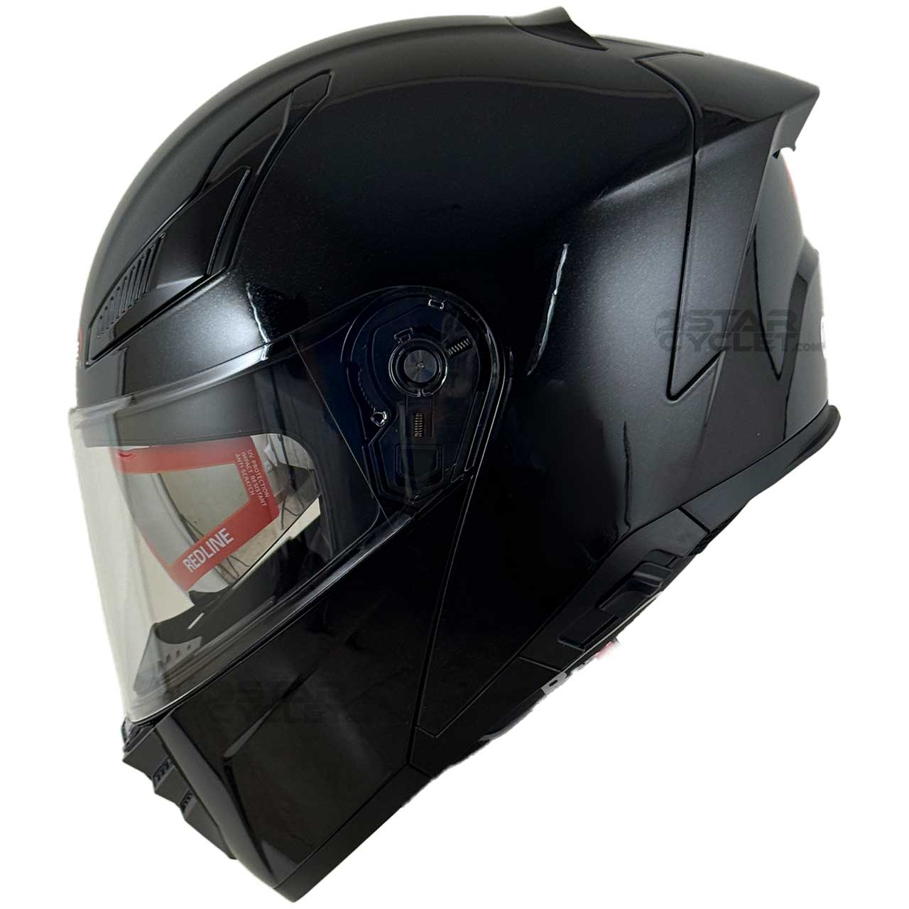 بررسی کلاه کاسکت فک متحرک REDLINE مدل BRIGHT-BLACK 960-2