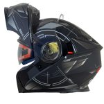 قیمت کلاه کاسکت فک متحرک REDLINE مدل MATT-BLACK-Grey-Time 939-21