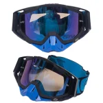 عینک کراسی 100% مدل 200 مناسب برای انواع کلاه کراس black blue