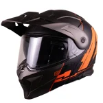 کلاه کاسکت ادونچری ORIGINE مدل CYBORG-FLUO-ORANGE-TITANIUM-Matt H276