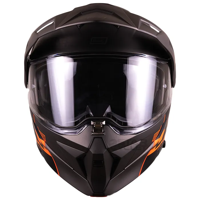 کلاه کاسکت ادونچری ORIGINE مدل CYBORG-FLUO-ORANGE-TITANIUM-Matt